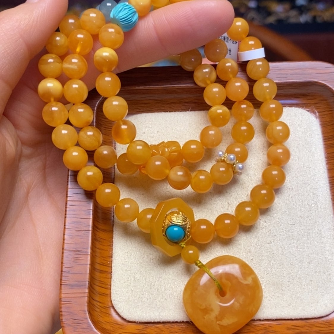 【闪购商品】蜜蜡手链未镶嵌手串