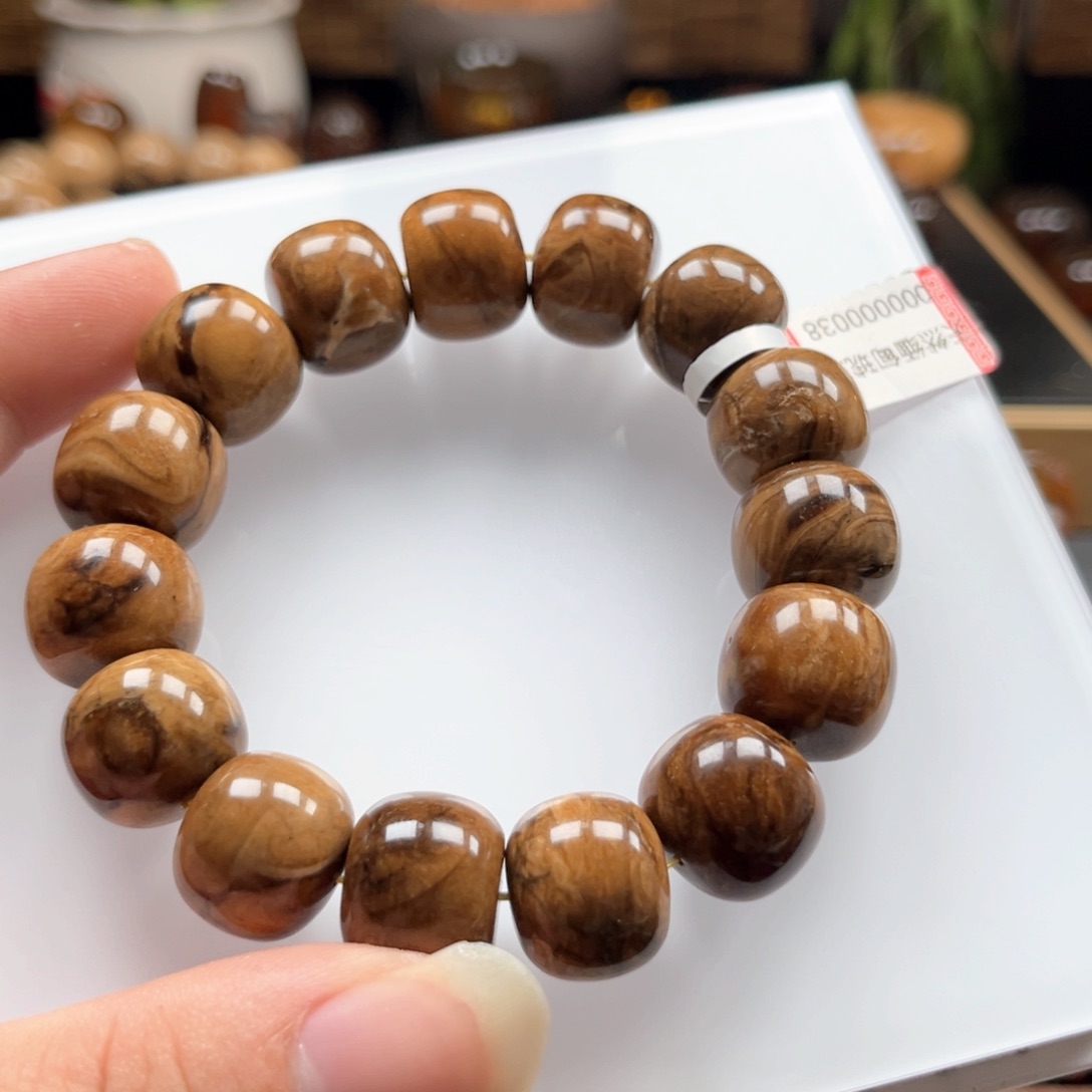 未镶嵌琥珀手串老型根珀妖花手串