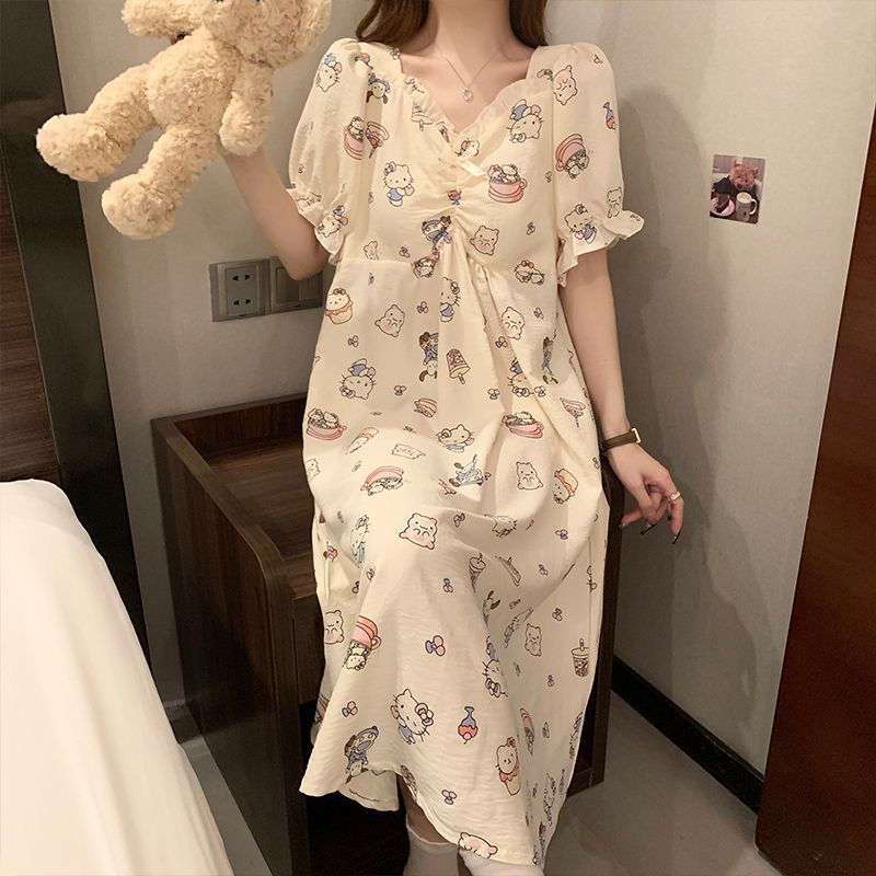 【找到对应编码】1号链接A10-109 天丝棉夏季睡裙女宽松春秋家居服