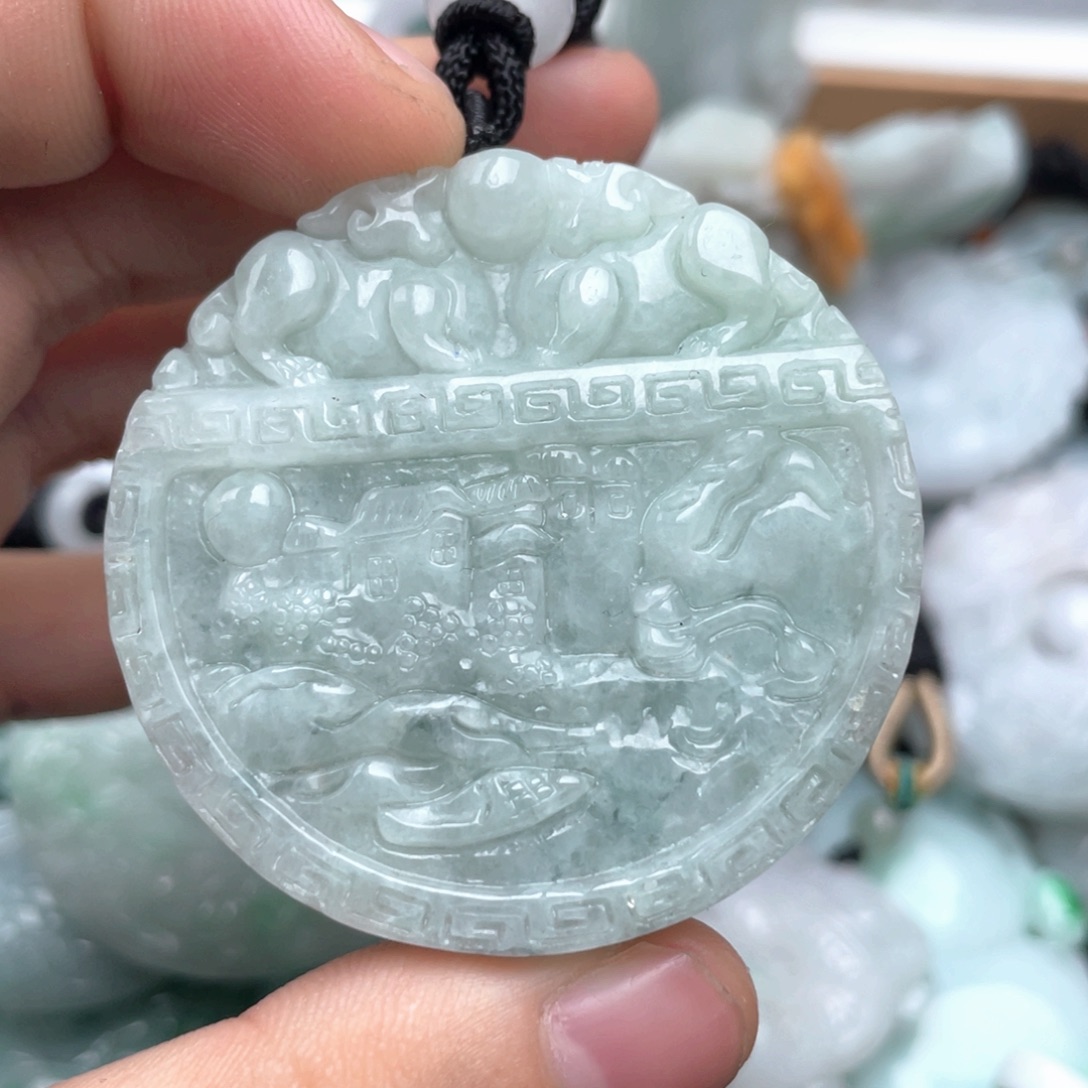 翡翠未镶嵌吊坠(不含链)