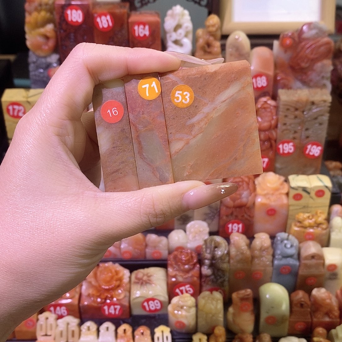 寿山石其他丹*鹤三件套