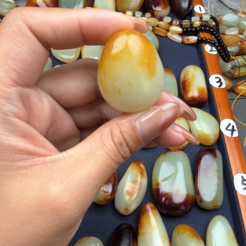 和田玉颈饰未镶嵌洪*