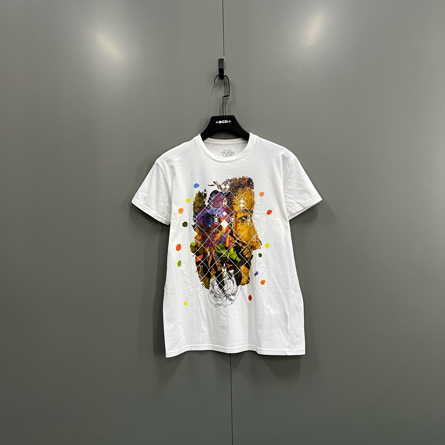 95新 DIOR/迪奥 jp1204 白色印花短袖 L码 208206