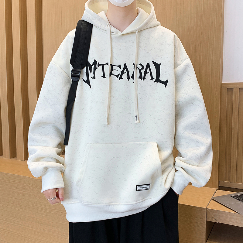 连帽卫衣男青少年春秋季休闲运动连帽衫初高中学生百搭长袖上衣男