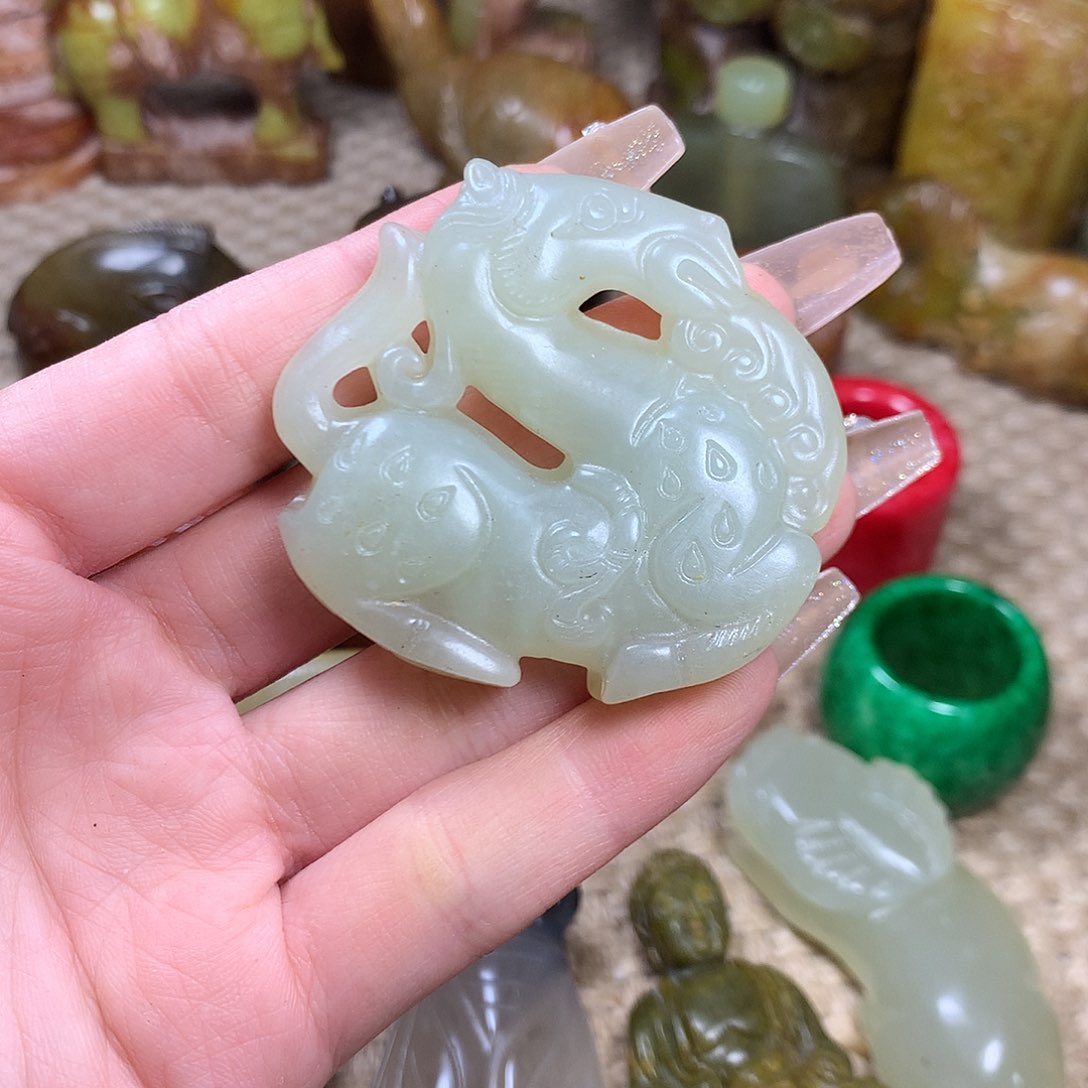 白玉菩提吊坠挂件