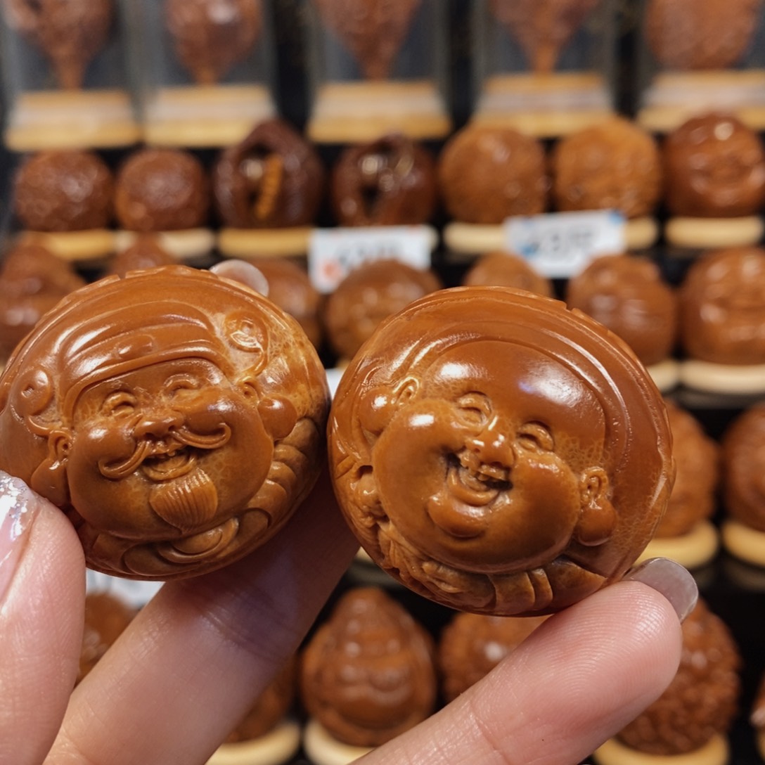 橄榄核吊坠横财一对通尺002