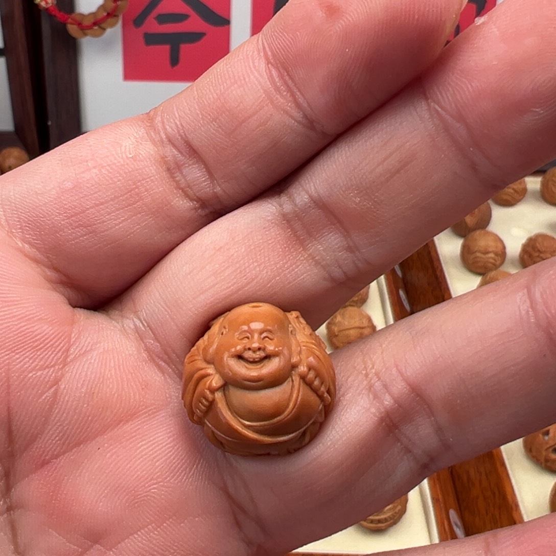 简***单吊坠核桃瑞兽弥勒麒麟单颗19