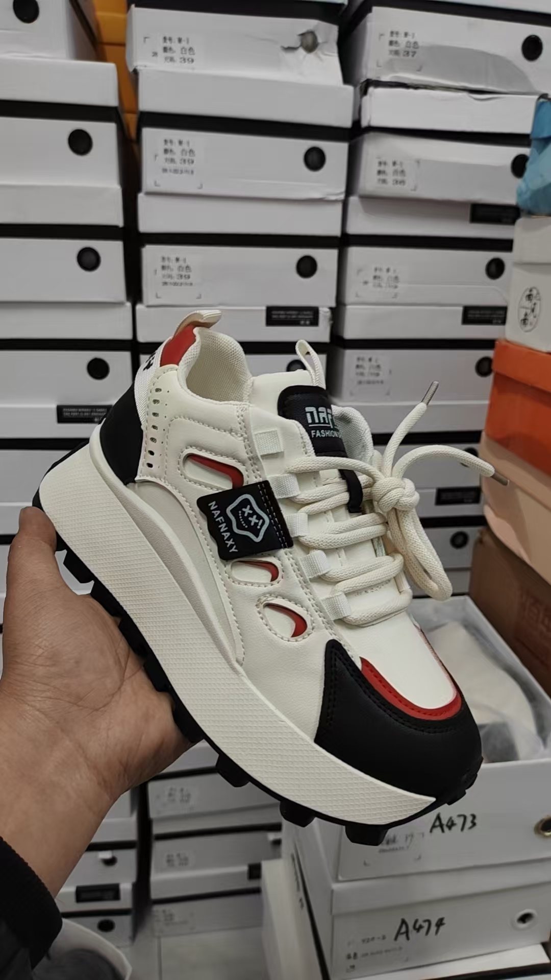 A473百搭透气松糕鞋休闲鞋时尚休闲鞋春季浅口夏季秋季