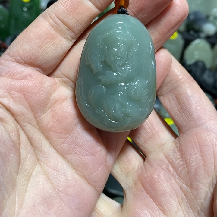 和田玉未镶嵌挂件