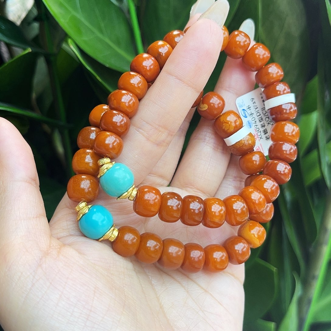 未镶嵌琥珀手链10 m多样性发其一