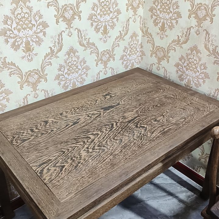 鸡翅木120×80高度75厘米长桌一张包邮，送货楼下