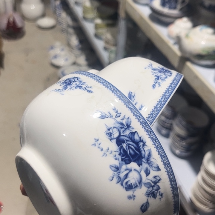 碗6寸碗两个陶瓷陶瓷