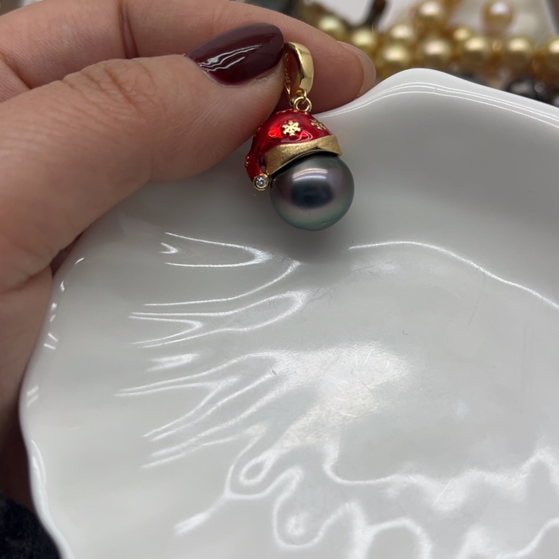 海水珍珠吊坠(不含链)银S925镶嵌