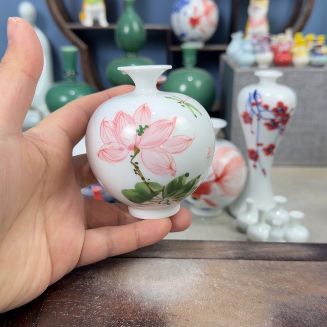 陶瓷手工小花器摆件