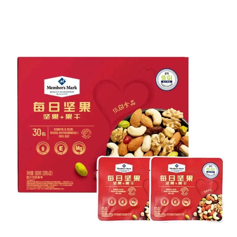「MembersMark/山姆」每日坚果(坚果+果干)900g解馋小零食【京东顺丰】美食