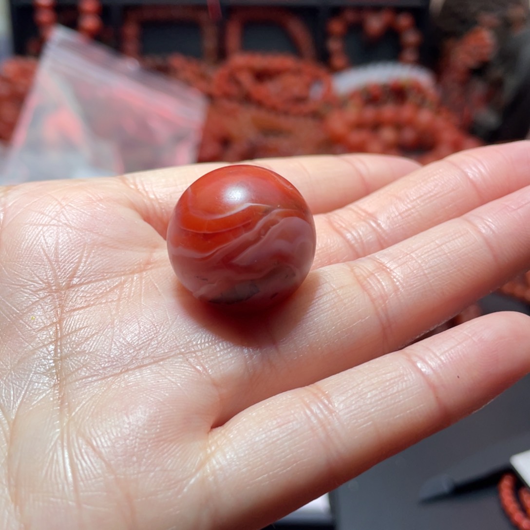 南红玛瑙手链未镶嵌