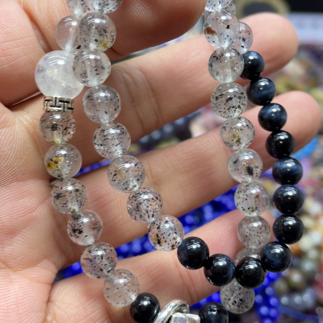 紫晶颈饰银S800镀金镶嵌