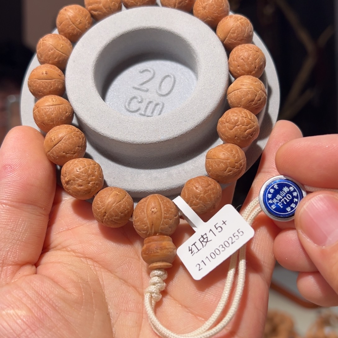 有***好凤眼菩提吊坠红皮15+