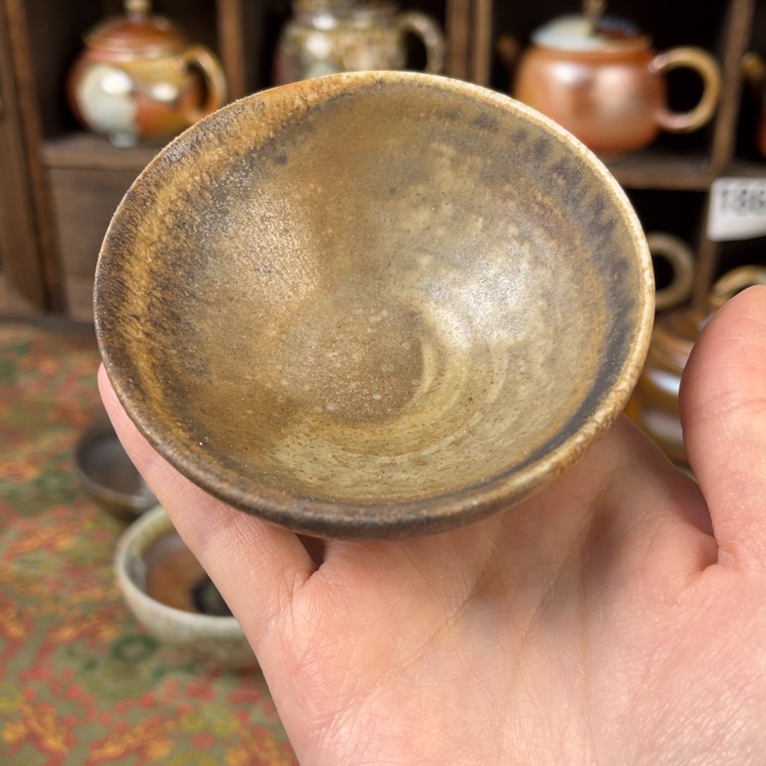 摆件柴烧茶器主人杯