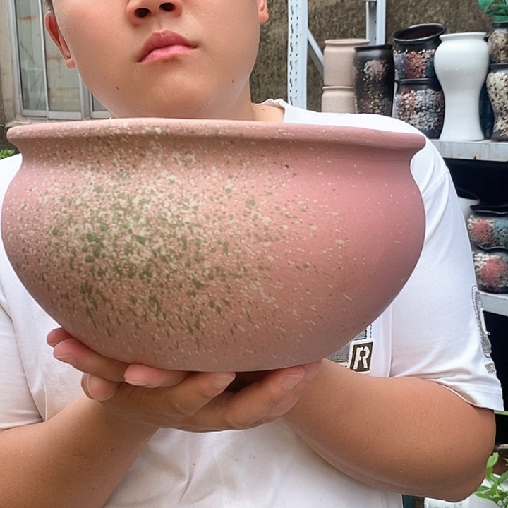 紫砂花盆口25高13福利