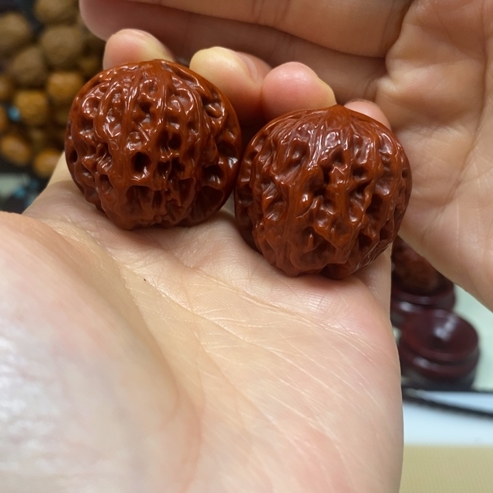 吊坠文玩核桃野狼33