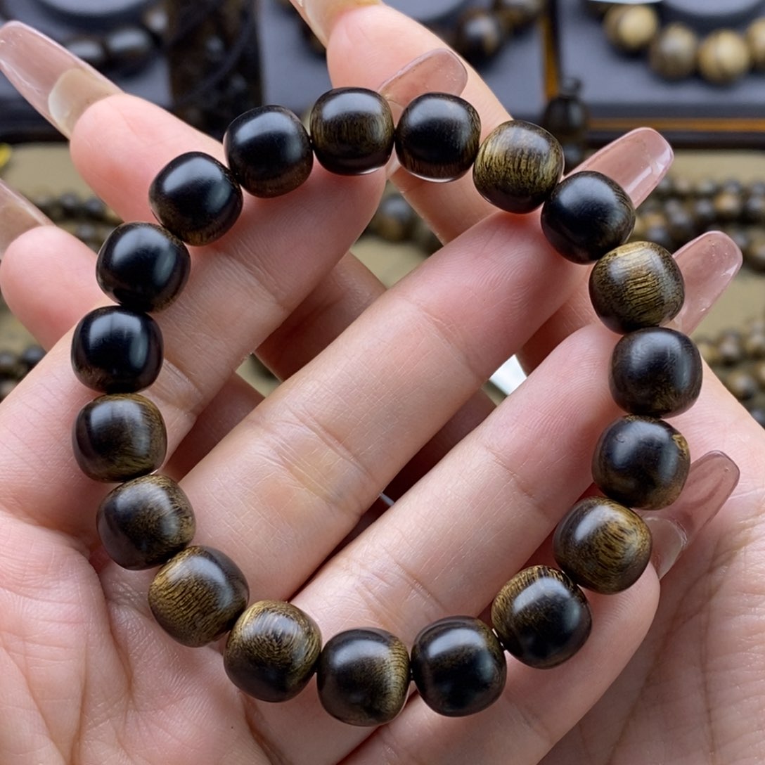 沉香手串冷**知越南芽庄白棋瘤疤1.0