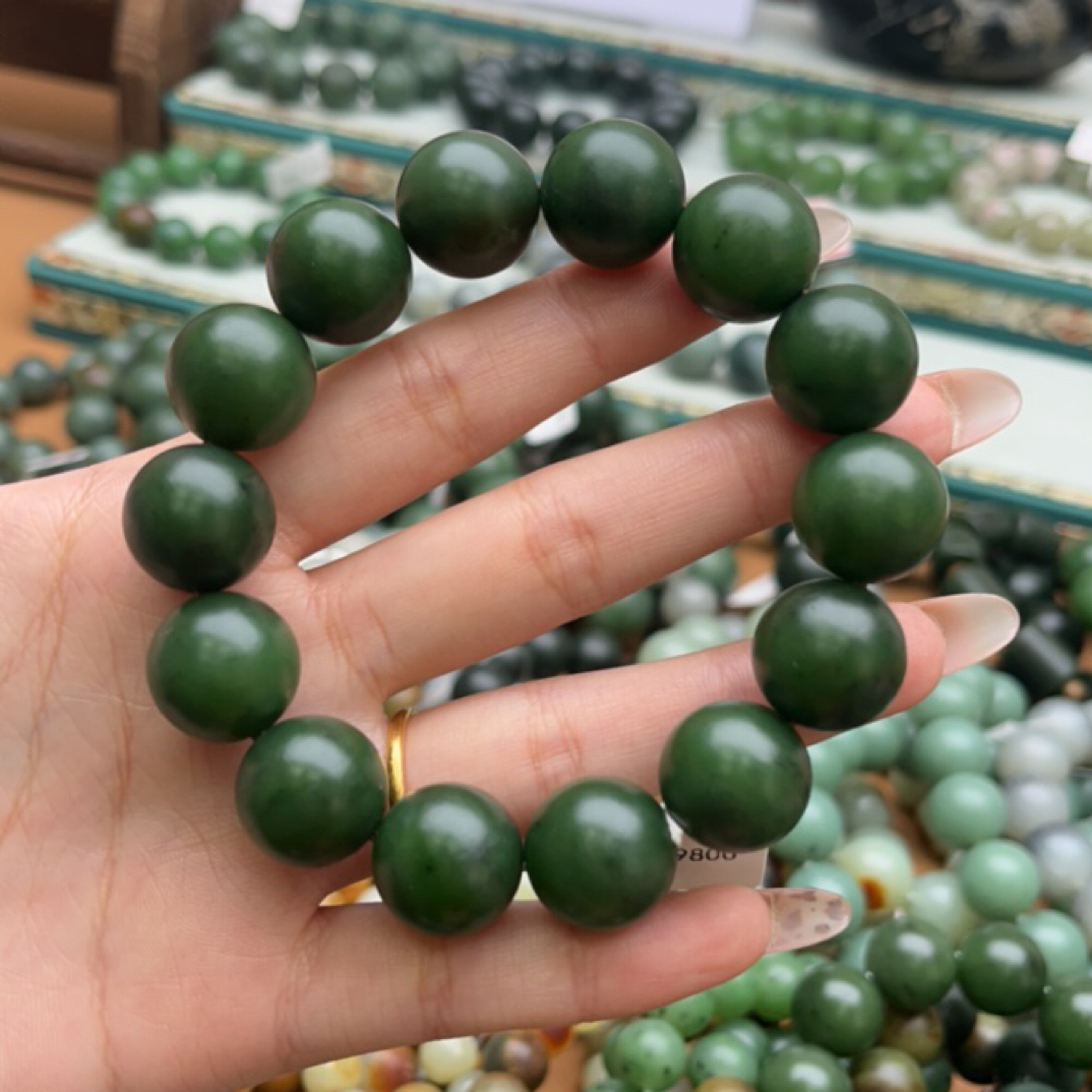 和田玉手串1218d拍一发一