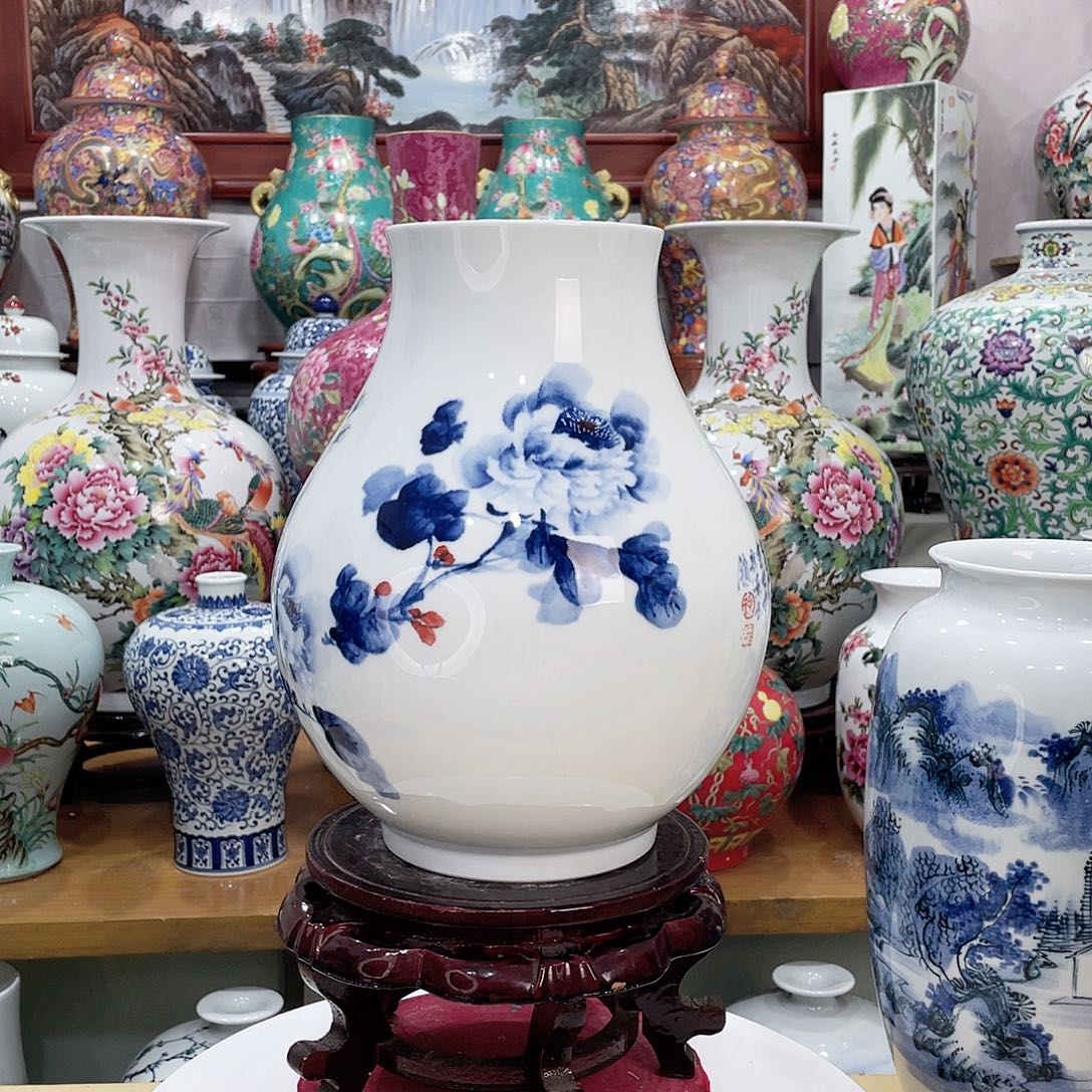 翠***青摆件陶景德镇的陶瓷