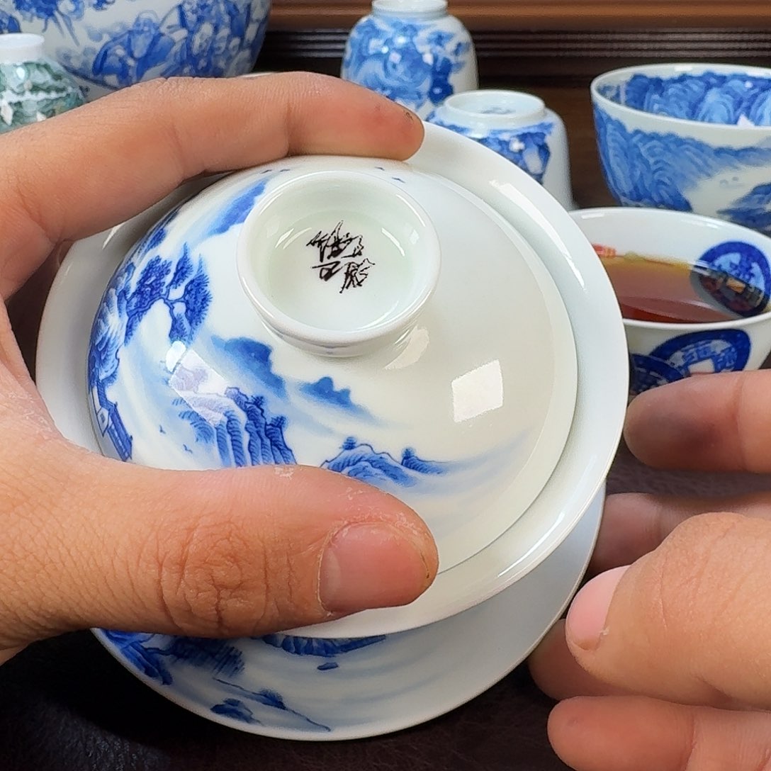 瓷片金*当代景德镇陶瓷手绘茶具