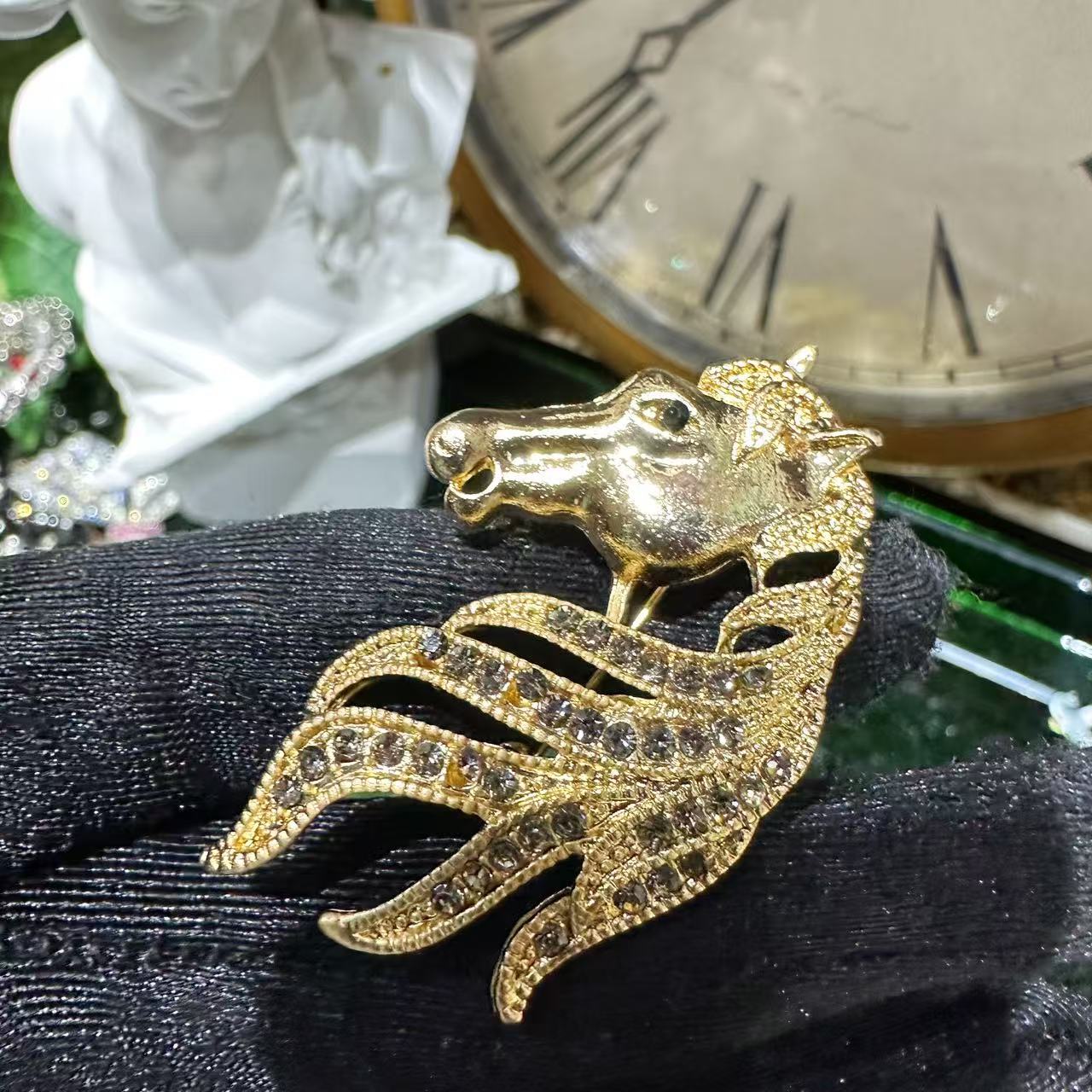 铜合金胸针 限量款  帅气马 胸针