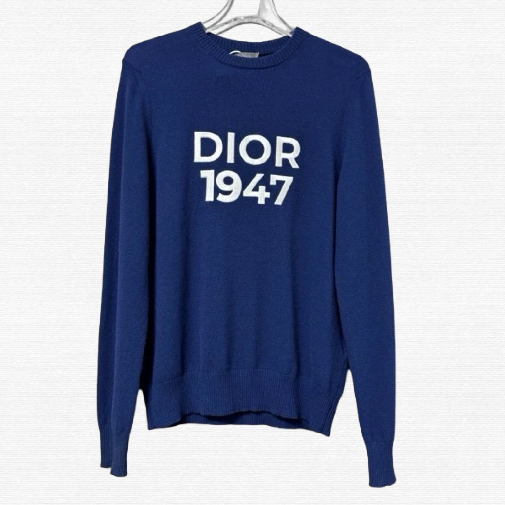 未使用 DIOR/迪奥 刺绣logo长袖针织衫/XS码/70922