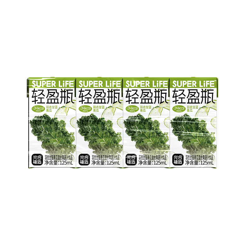 羽衣甘蓝青瓜混合果蔬汁125ml*4盒