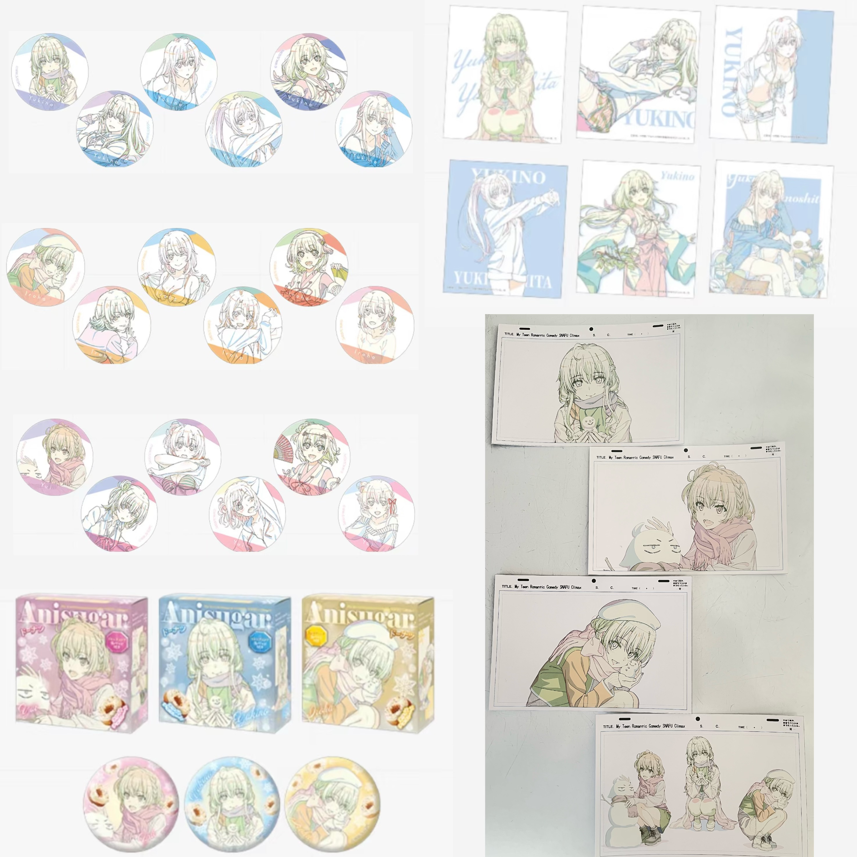 【春物】我的青春恋爱物语果然有问题原画系列线稿场贩 盲袋代拆