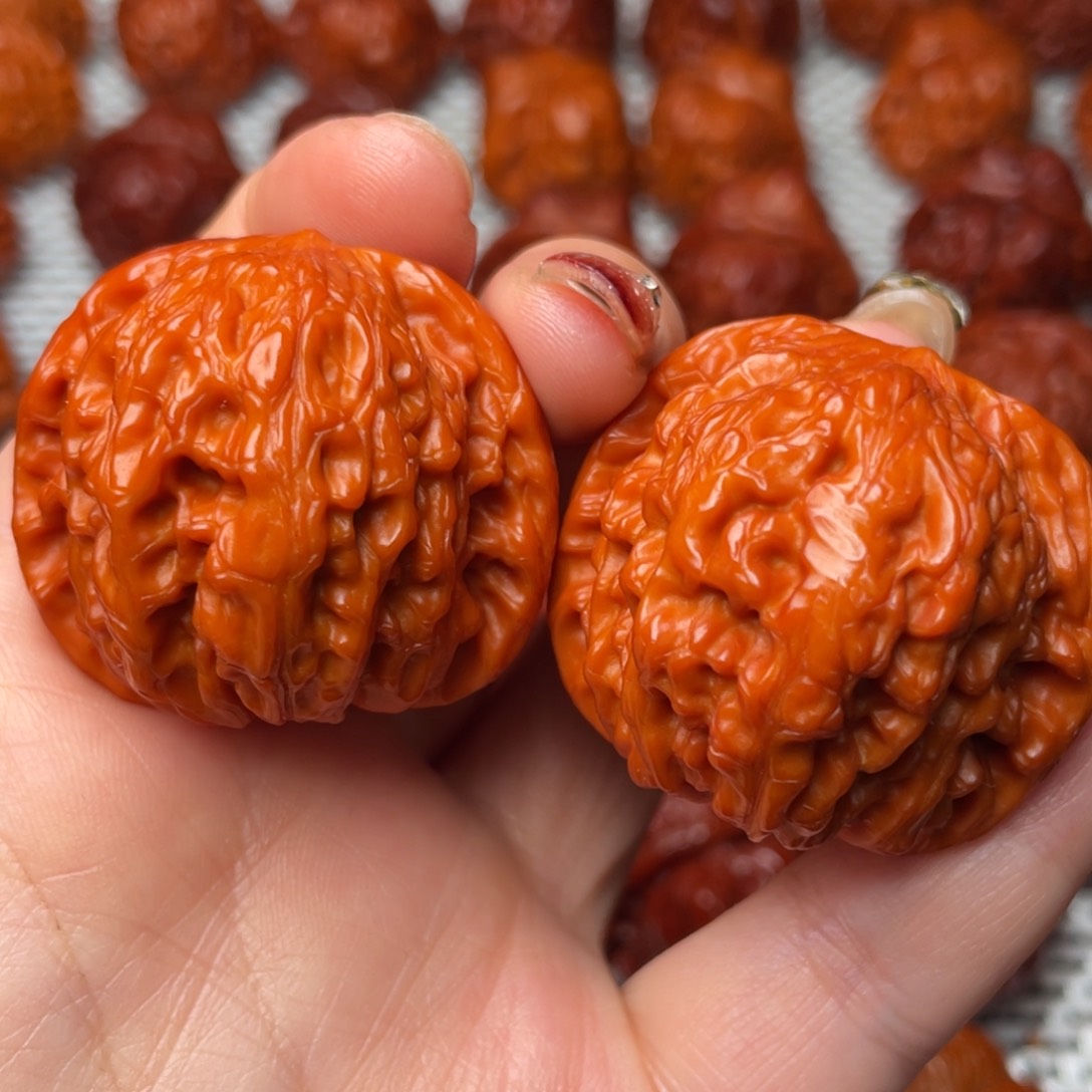 桃核吊坠文玩核桃 手把件 磨盘 40