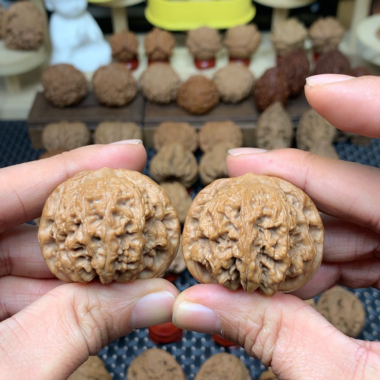 【闪购商品】文玩核桃把件全品龙洞峪狮子头43➕文玩核桃