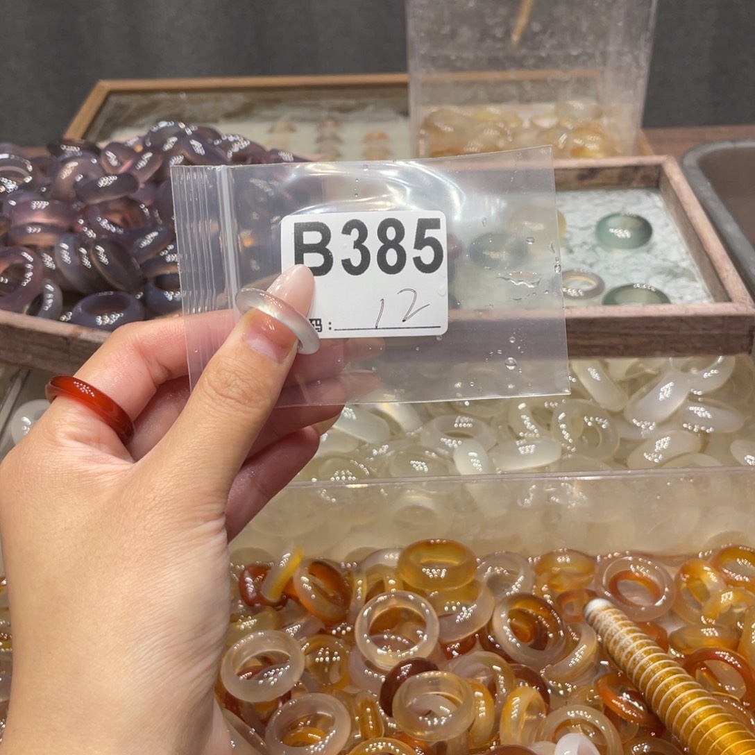 玛瑙/玉髓未镶嵌戒指385