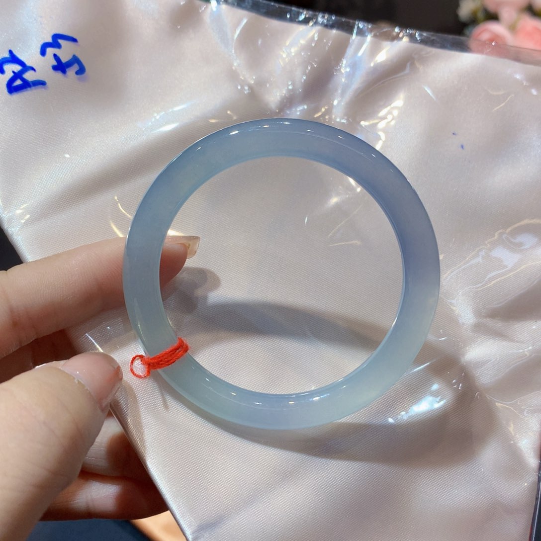 翡翠未镶嵌手镯翡翠手镯53圈