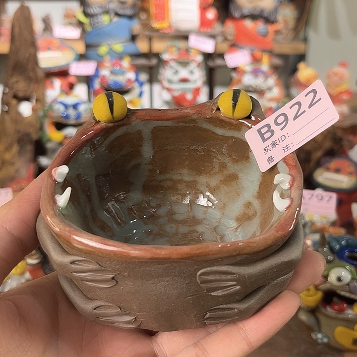 泥塑纯手工茶宠摆件