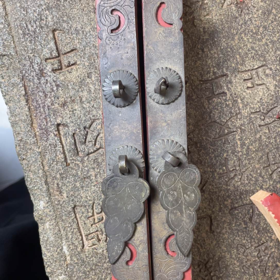 轩*老铜件拉手古朴