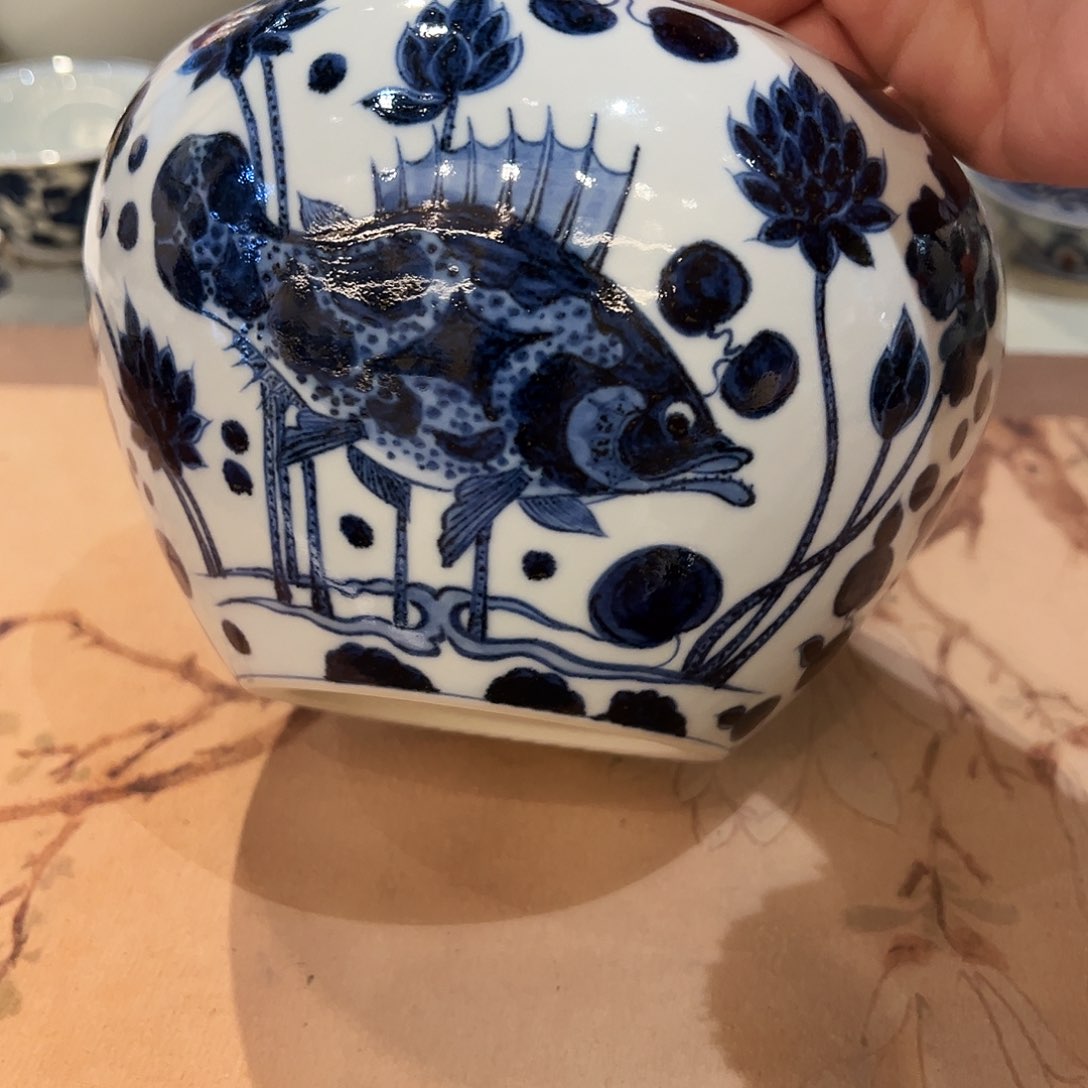 元青拙手原矿青花釉里红