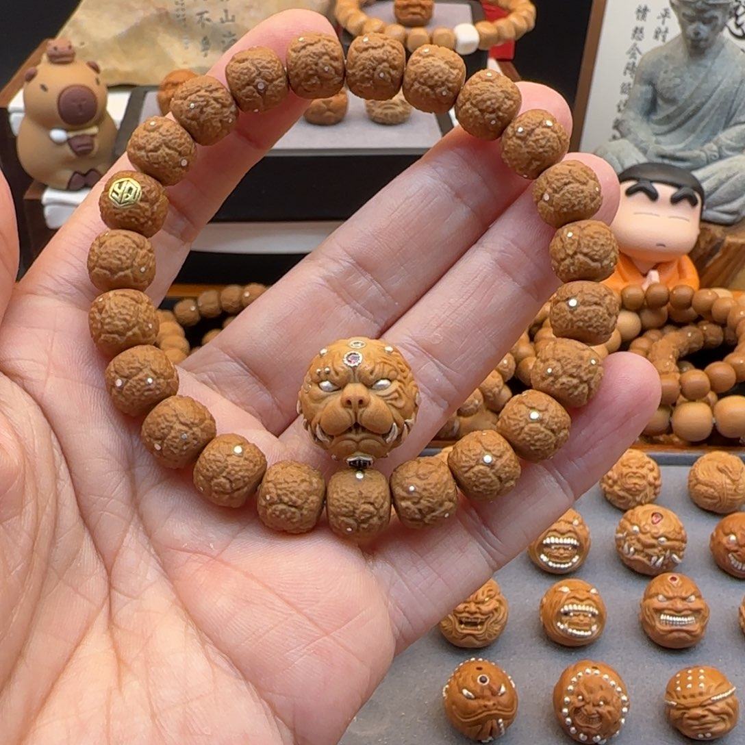 猴头核桃吊坠?***.饕餮