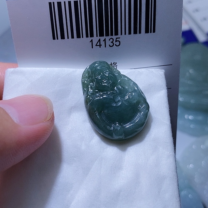 翡翠未镶嵌颈饰天光墟翡翠市场现金代购