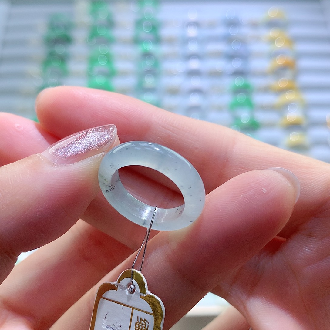 翡翠戒指未镶嵌6号