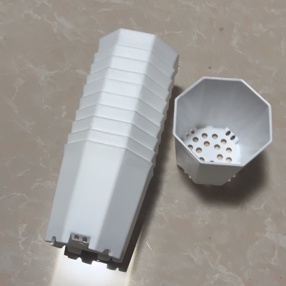 中厚八角口7高7白色50个无托