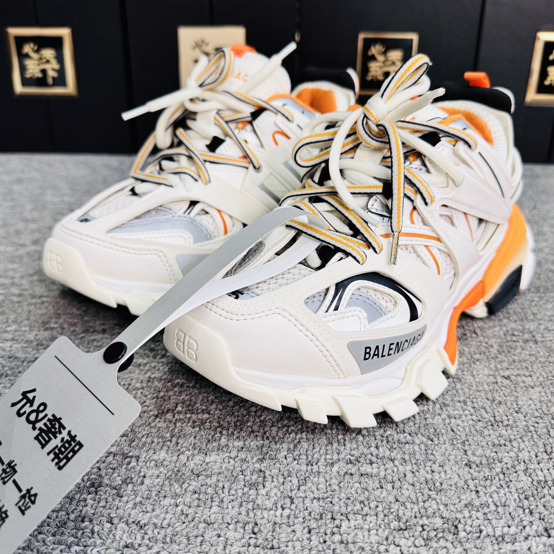 99新 Balenciaga/巴黎世家 Track 白橙色老爹鞋35码ysc4548