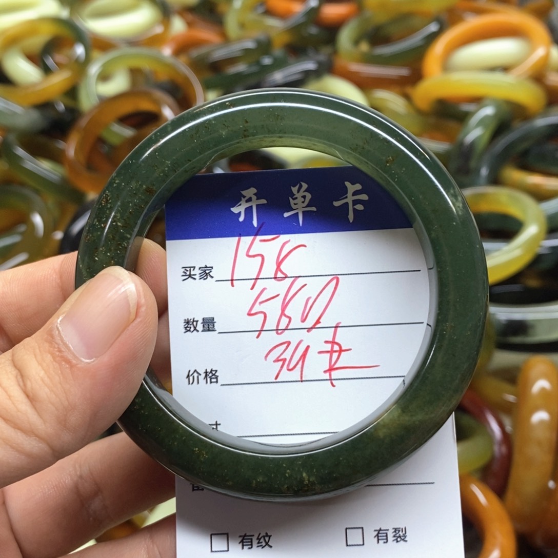 未镶嵌蛇纹石玉手镯
