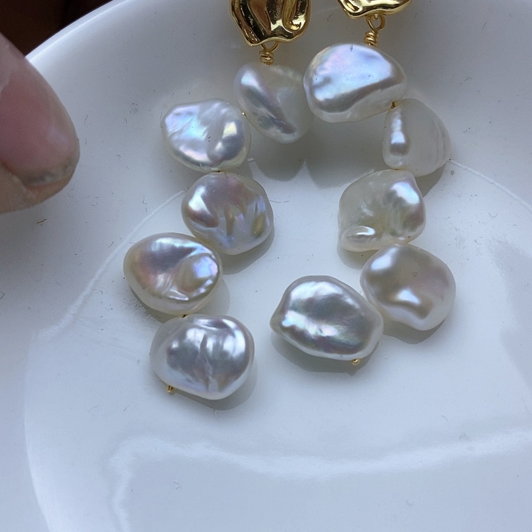 淡水珍珠耳钉合金1**3