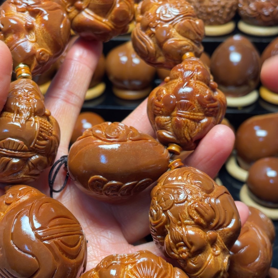 橄榄核手串/手链财神一条3.5