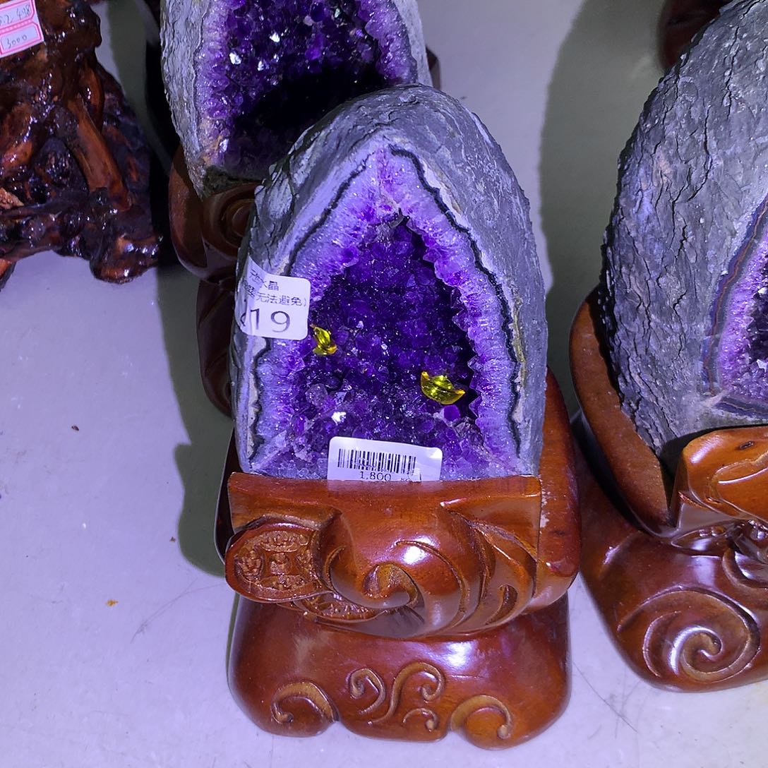 大型摆件（非配饰）未镶嵌水晶朱