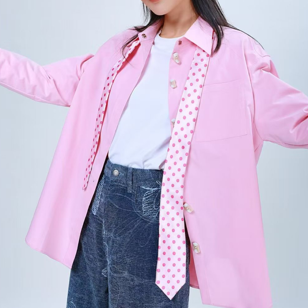 玛丝恩迪新款时尚百搭宽松长袖衬衫